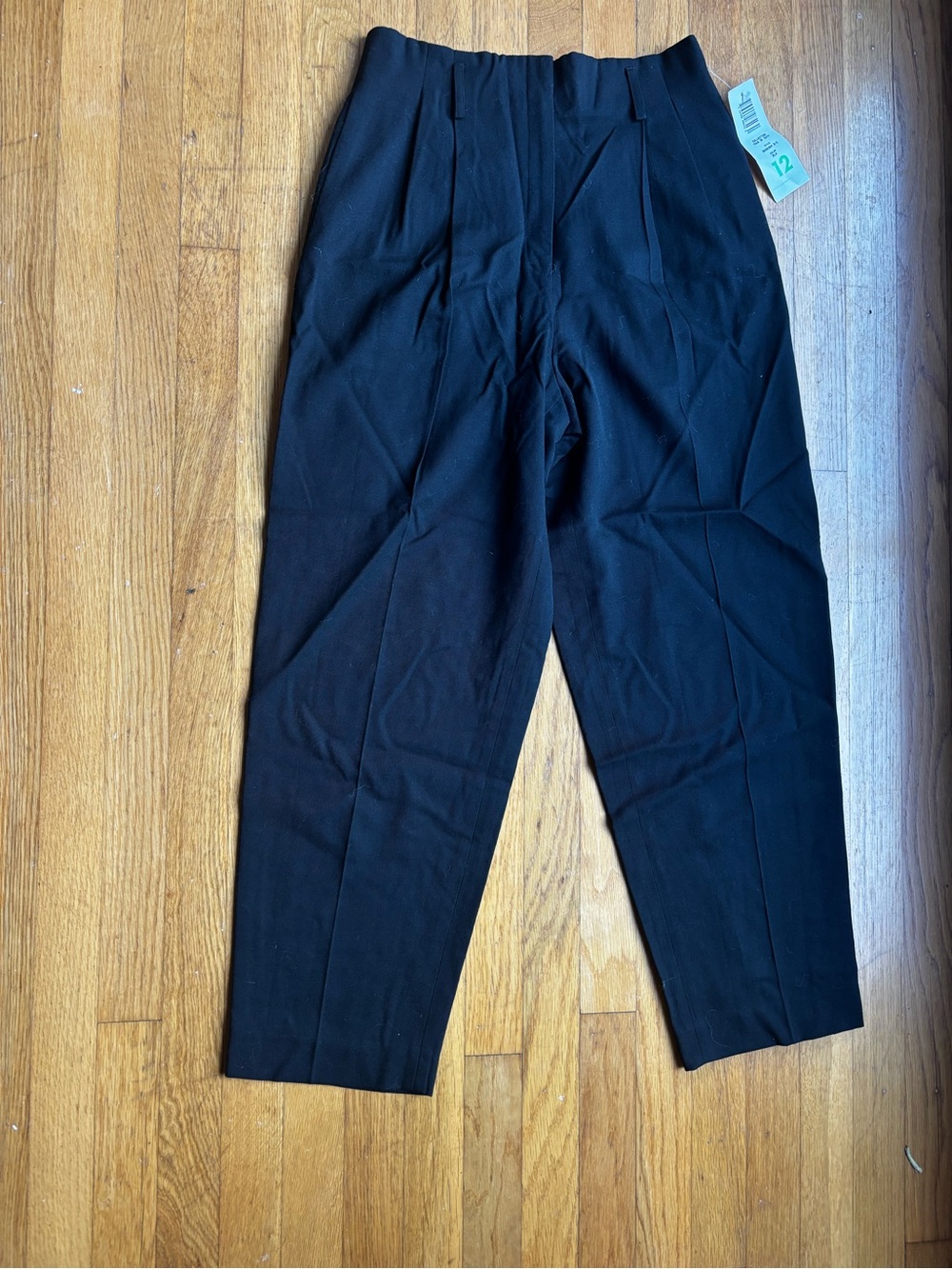 Vintage Wool Black Dress Pants